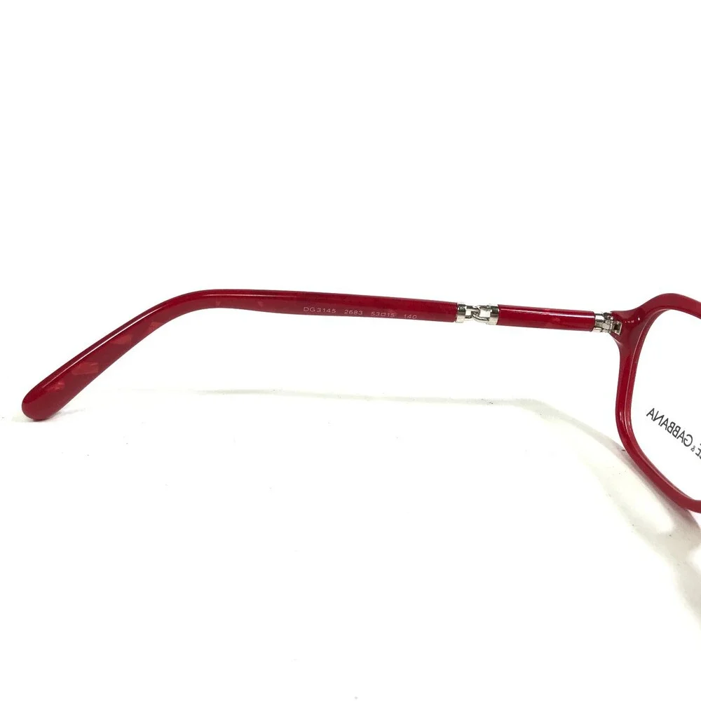 Dolce & Gabbana Eyeglasses Frames DG3145 2683 Red Cat Eye Full Rim 53-15-140